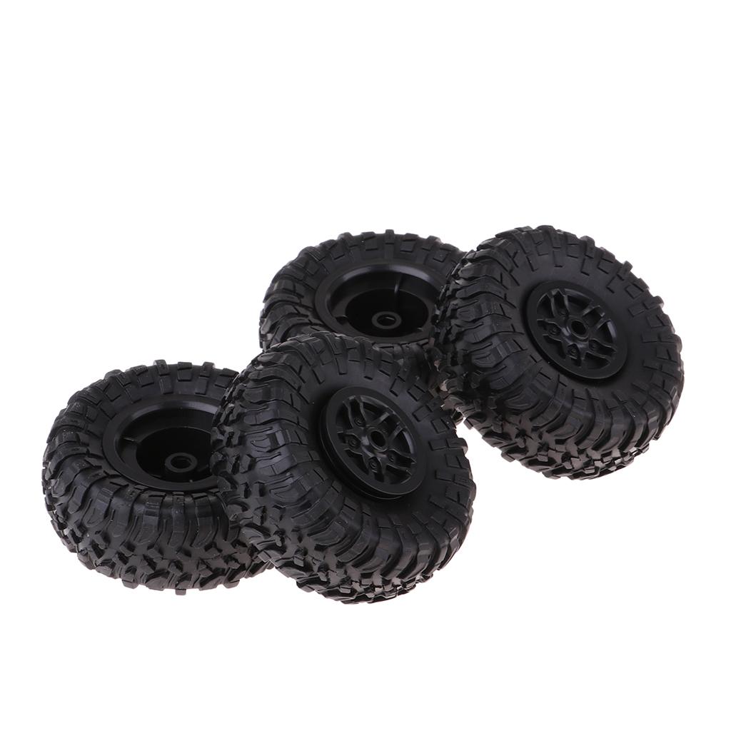 Wheel Rim Rc - 4pcs Black RC Car Tires 1
