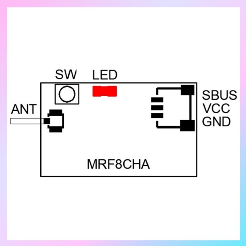 Receiver Sbus 8Ch - T23C MRF8CHA 2.4G AGF For Frsky