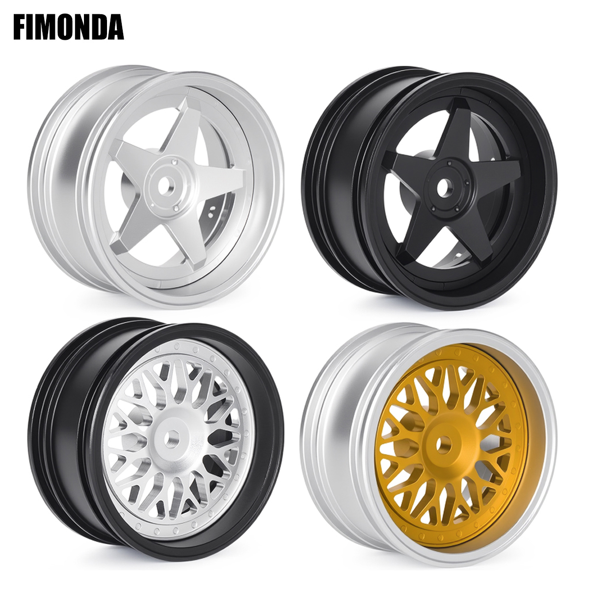 Wheel Rim Rc - 4Pcs Aluminum Wheel Hubs Rim 52*26mm