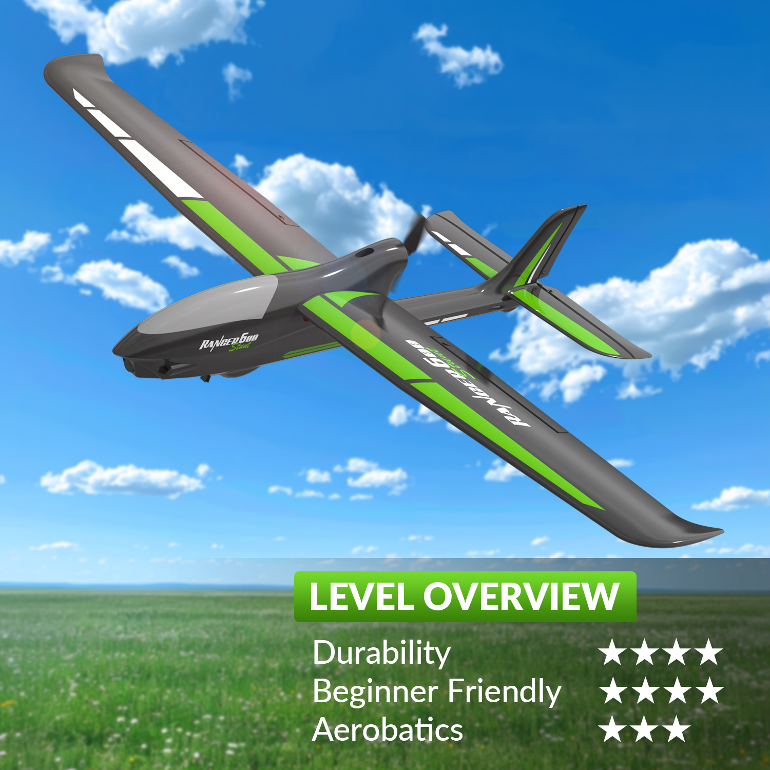 Yunshen Rc Hobby - Volantexrc Ranger600 RC Aircraft 2.4GHz 4CH