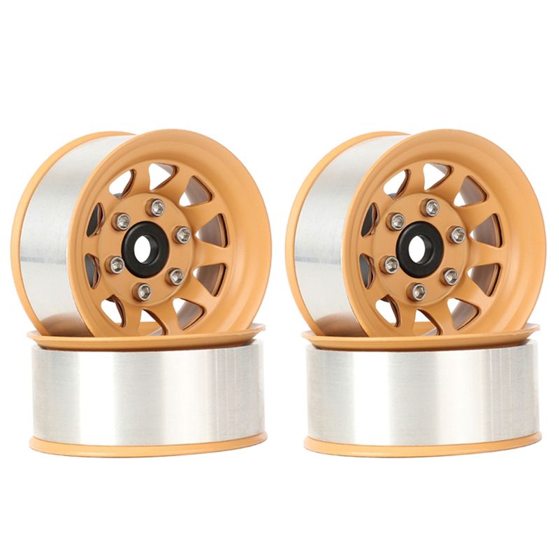 Wheel Rim Rc - AS96-Metal Beadlock Wheel 4Pcs 1.55
