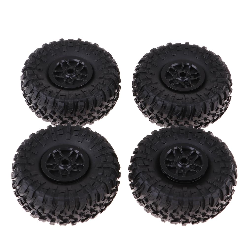 4pcs Black RC Car Tires 1 12 S - Wheel Rim Rc บทวิจารณ์และราคา