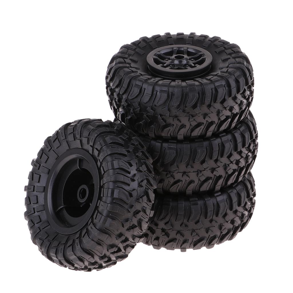4pcs Black RC Car Tires 1 12 S - Wheel Rim Rc บทวิจารณ์และราคา