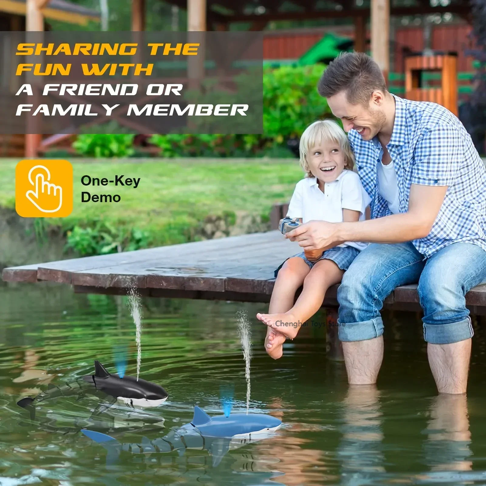 Intelligent Rc Shark Whale Wat - Rc Submarine Water บทวิจารณ์และราคา