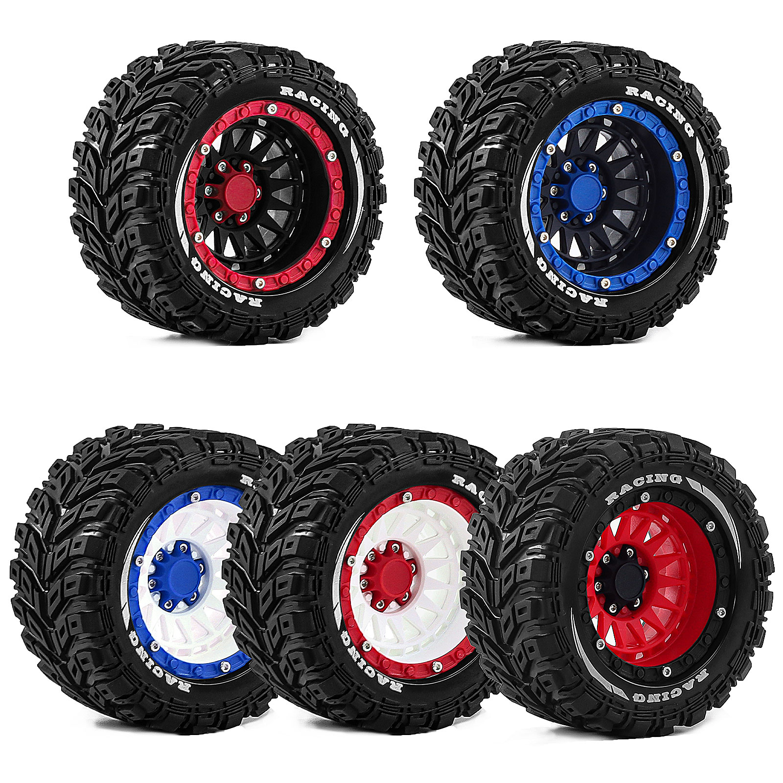 4pcs RC Truck Wheel Rim Tires  - Wheel Rim Rc บทวิจารณ์และราคา