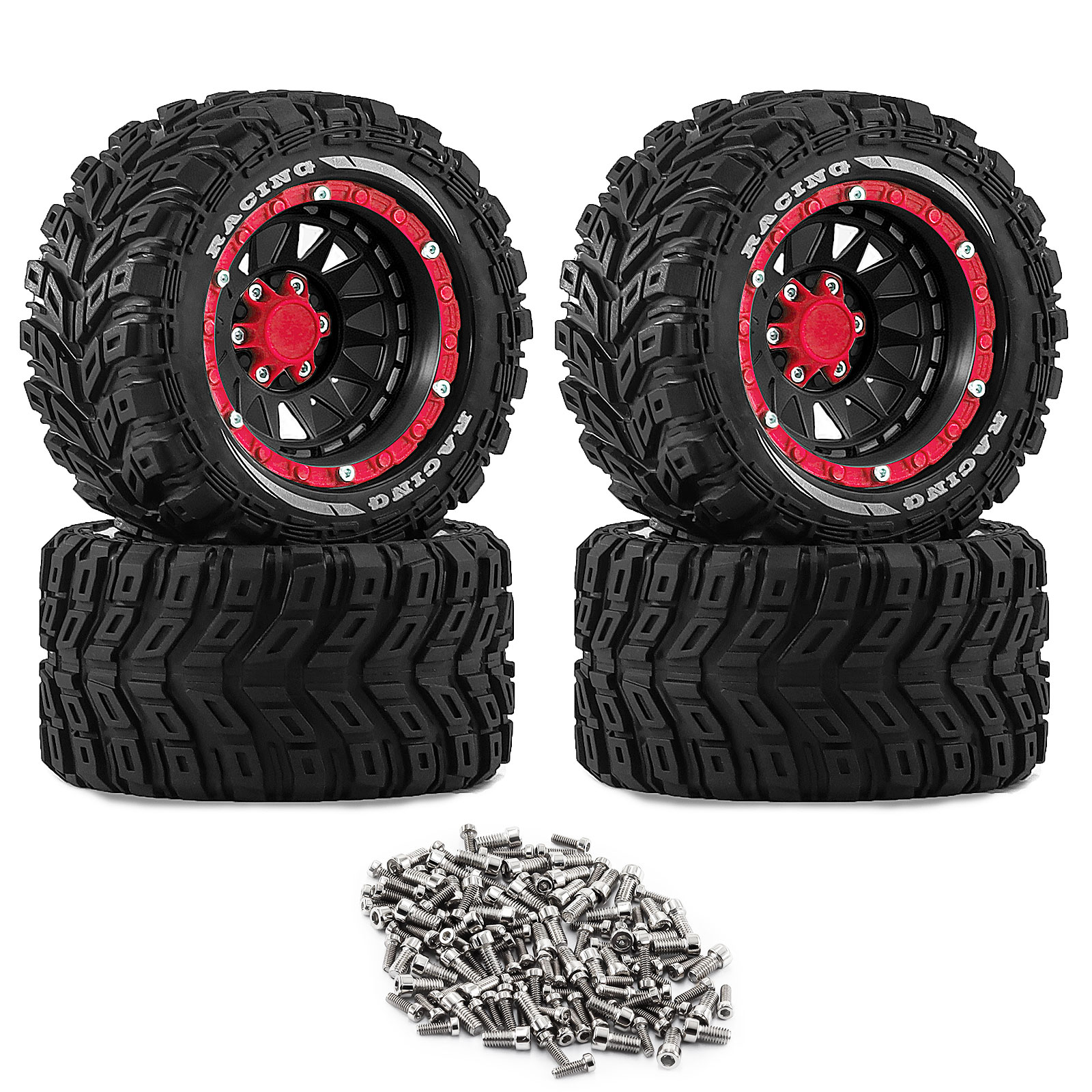 4pcs RC Truck Wheel Rim Tires  - Wheel Rim Rc บทวิจารณ์และราคา