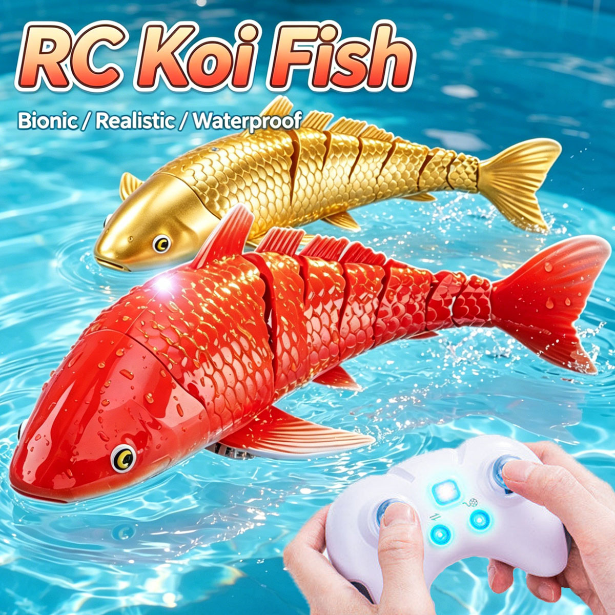 Smart Rc Fish Bionic Koi Fish  - Rc Submarine Water บทวิจารณ์และราคา