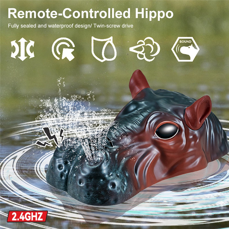 Rc Hippo Boat 2.4G Remote Cont - Rc Submarine Water บทวิจารณ์และราคา