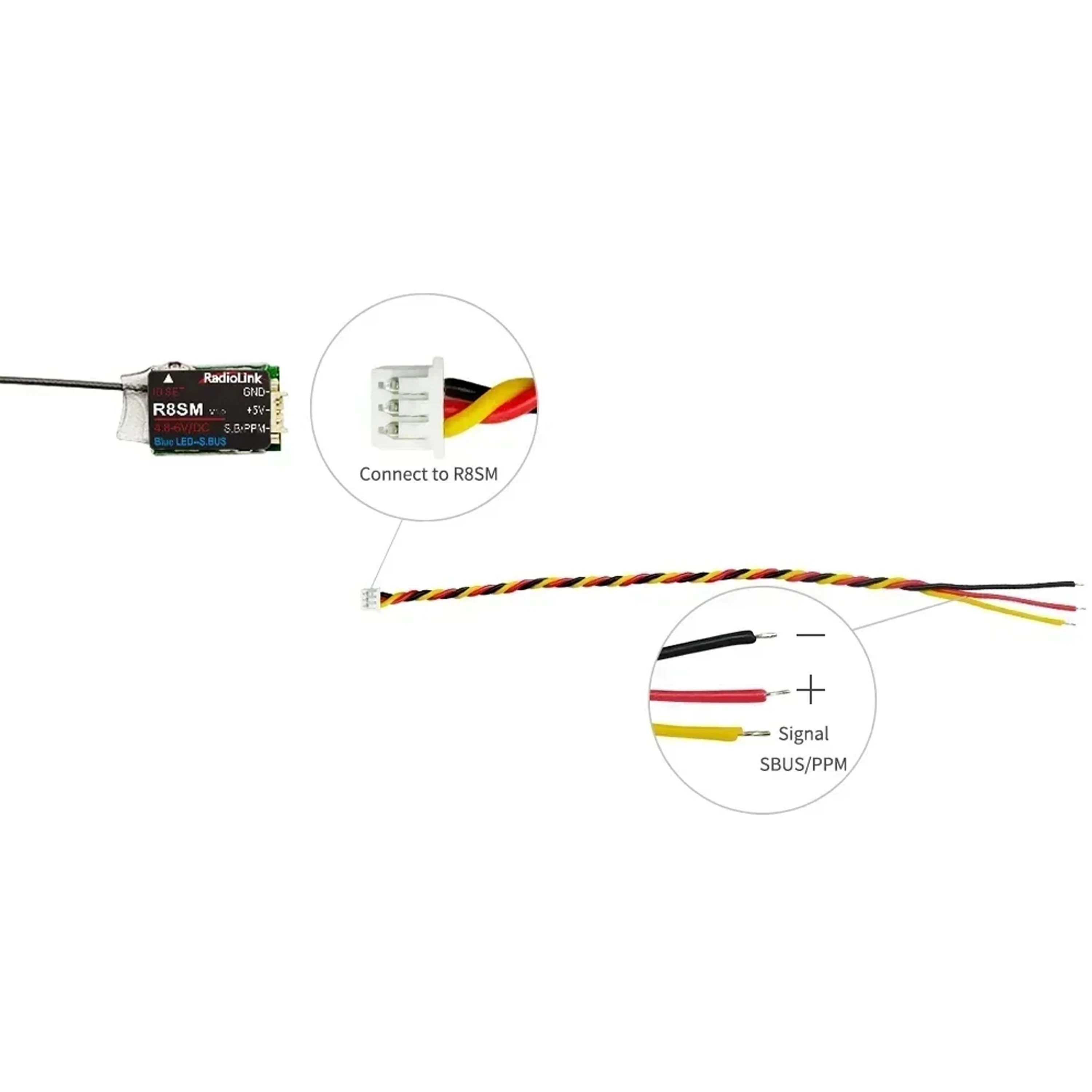 Radiolink R8SM 8-Channel 2.4G  - Receiver Sbus 8Ch บทวิจารณ์และราคา