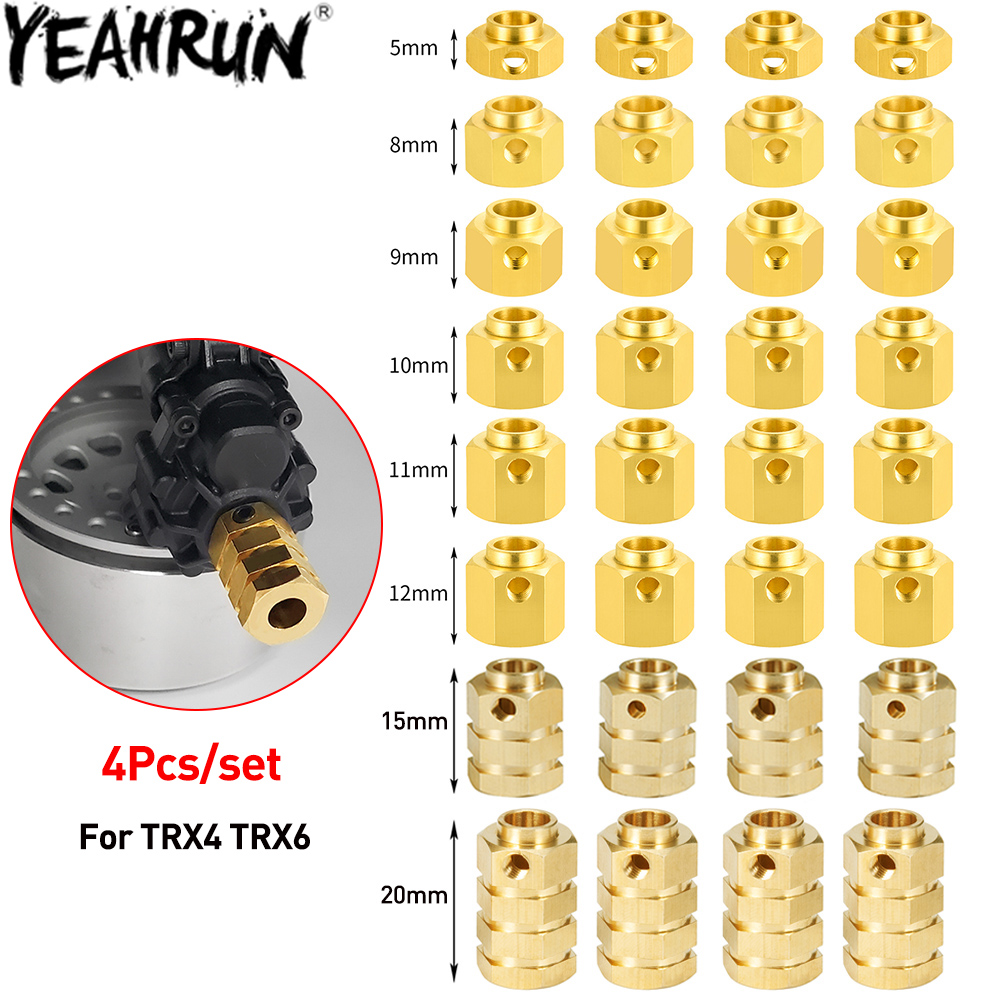 YEAHRUN 4PCS Brass 12MM Wheel  - Wheel Hex Adapter บทวิจารณ์และราคา