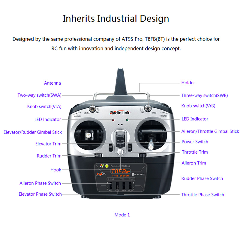 Radiolink T8FB V2 8CH RC Trans - Receiver Sbus 8Ch บทวิจารณ์และราคา