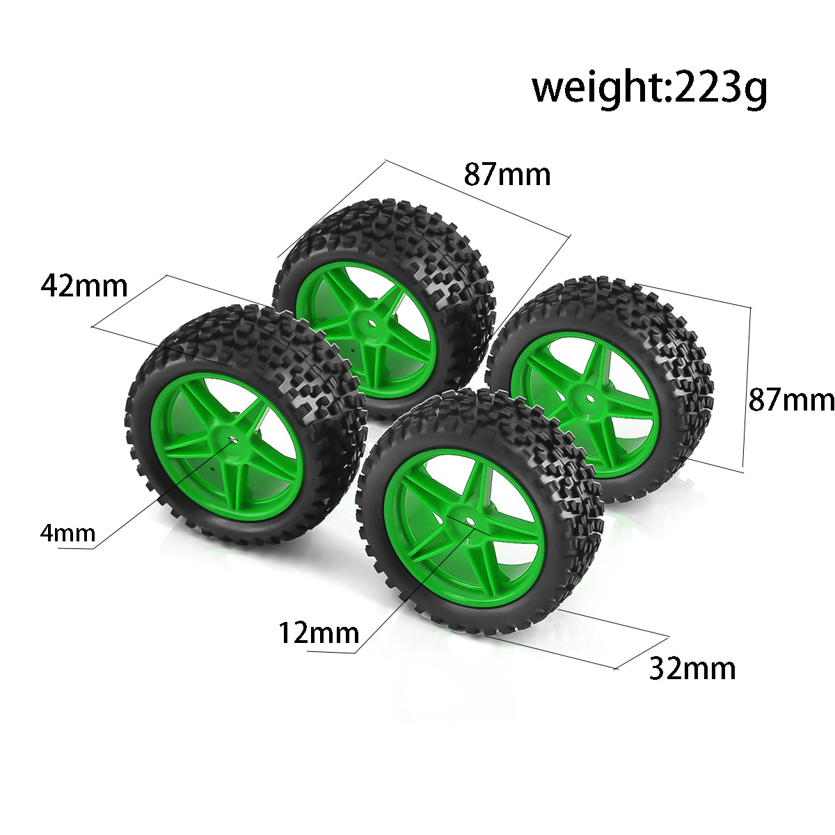 1/10 RC Off Road Tires And Whe - Rc Hobby Dump Truck บทวิจารณ์และราคา
