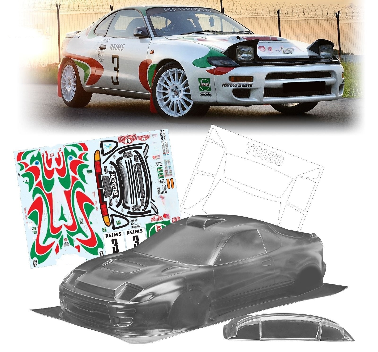 1/10 Celica GT4 Rally Hidden h - Body Shell Rc บทวิจารณ์และราคา