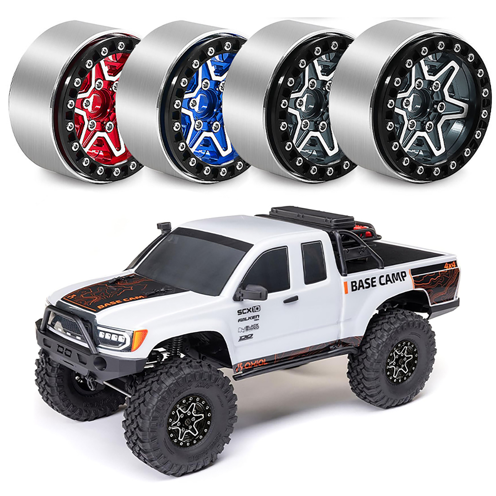 4pcs 1.9 inch Metal Beadlock W - Wheel Rim Rc บทวิจารณ์และราคา