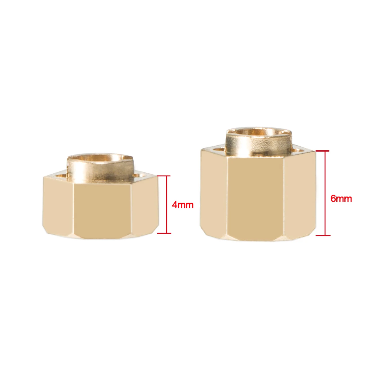 4Pcs Brass TRX4M Hex Wheels Ex - Wheel Hex Adapter บทวิจารณ์และราคา