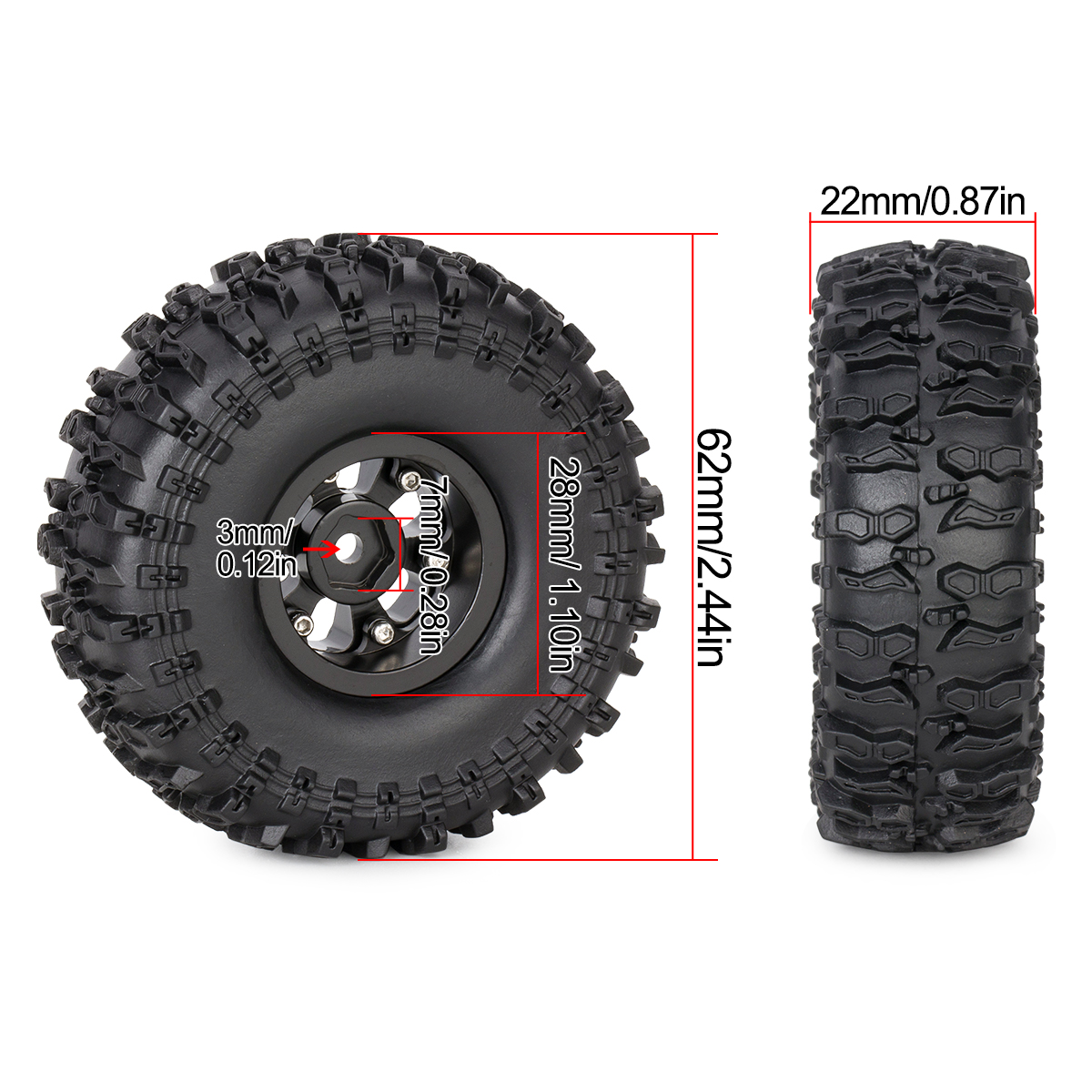 4Pcs 1.0 Inch Brass Beadlock W - Wheel Rim Rc บทวิจารณ์และราคา