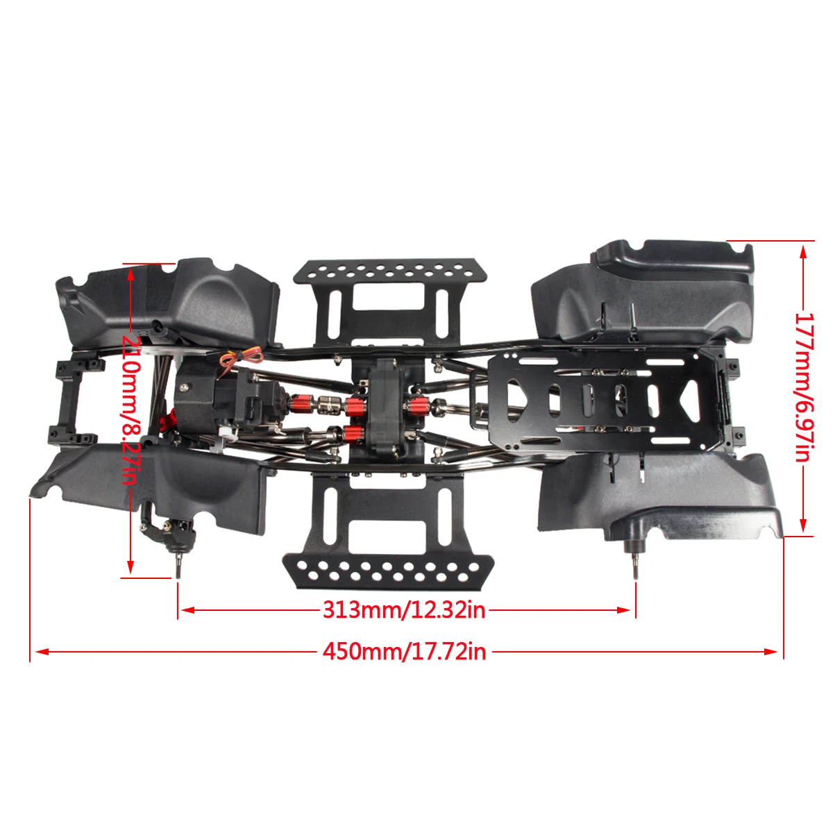 1/10 RC Crawler Chassis Kit wi - Body Shell Rc บทวิจารณ์และราคา