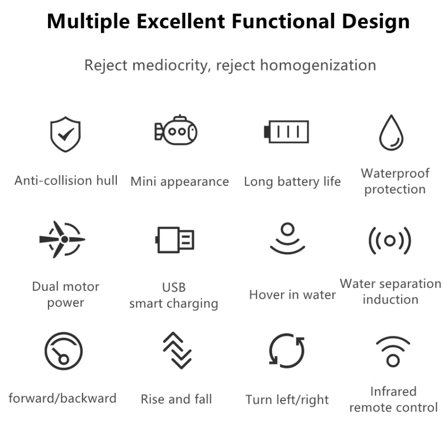 Simulation Micro Wireless Remo - Rc Submarine Water บทวิจารณ์และราคา