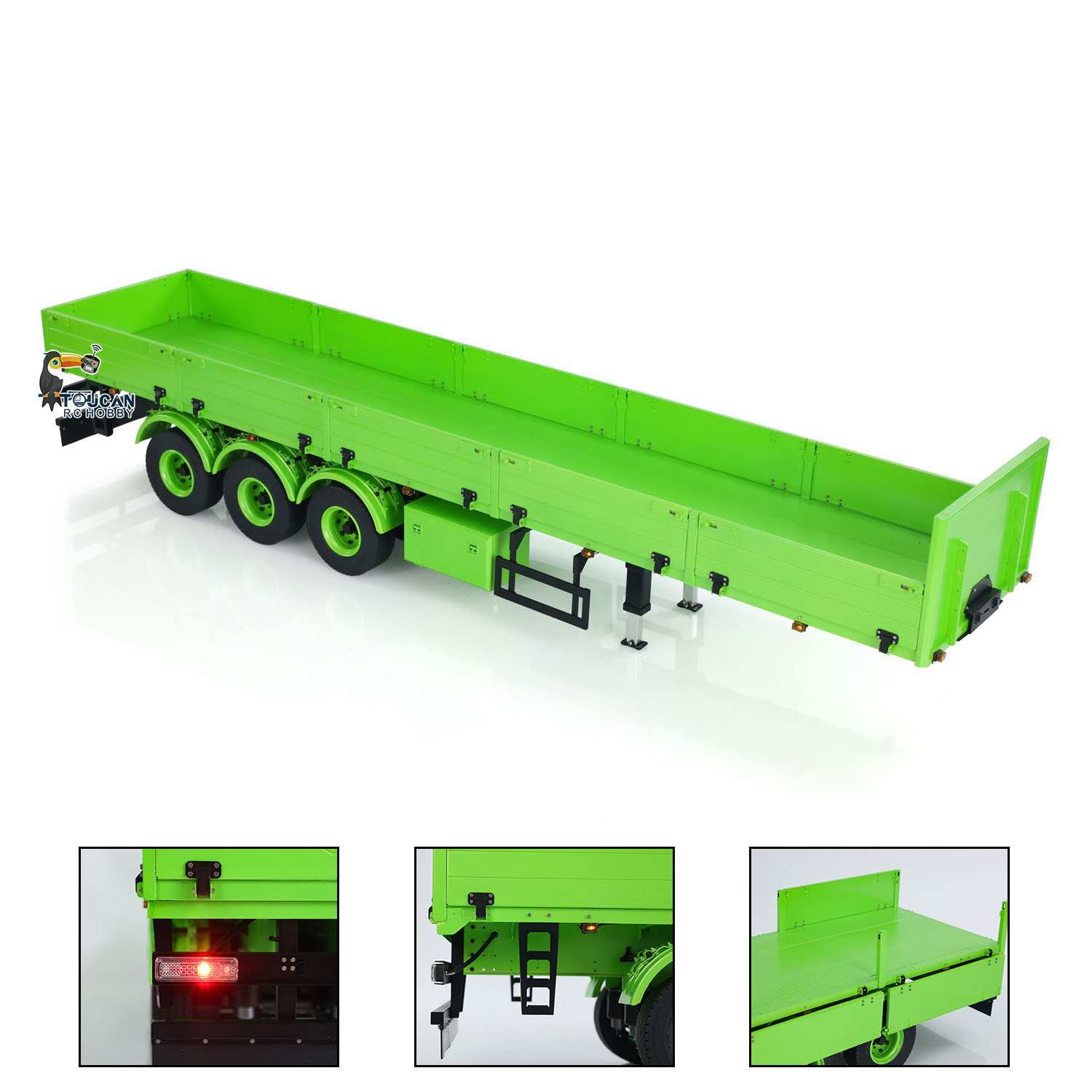 NEW 1/14 Metal Semi Trailer 3  - Rc Hobby Dump Truck บทวิจารณ์และราคา