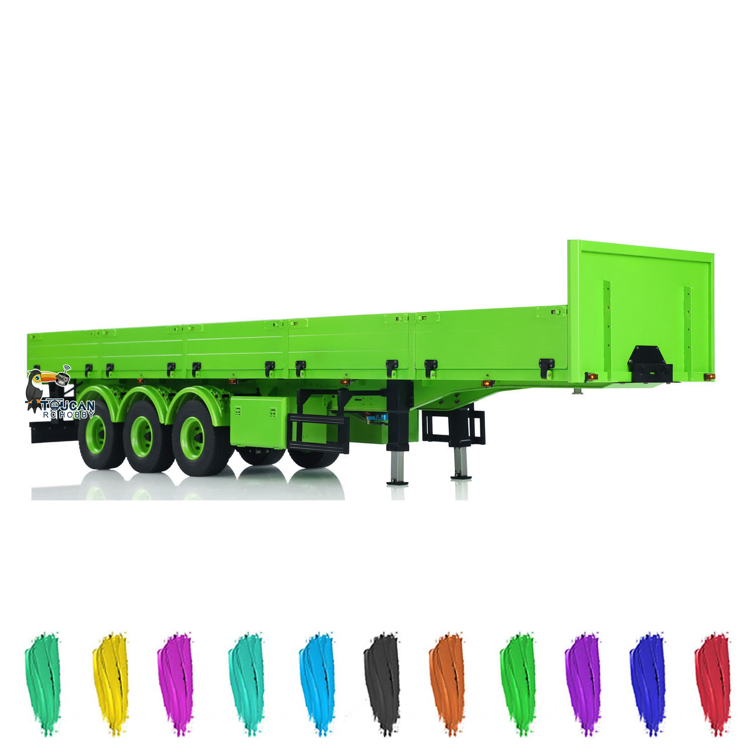 NEW 1/14 Metal Semi Trailer 3  - Rc Hobby Dump Truck บทวิจารณ์และราคา