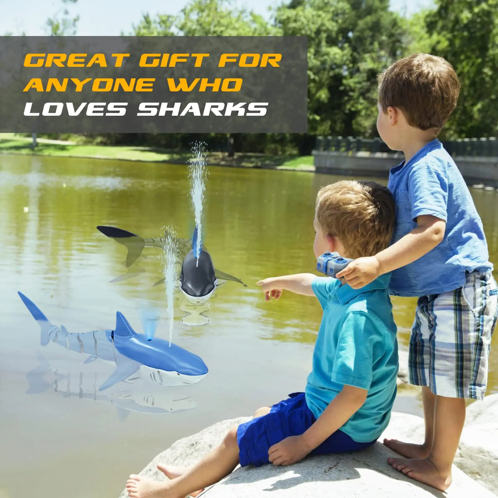 Smart Rc Shark whale Spray Wat - Rc Submarine Water บทวิจารณ์และราคา