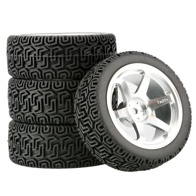 4Pcs Racing Tires Tyre Metal W - Wheel Rim Rc บทวิจารณ์และราคา