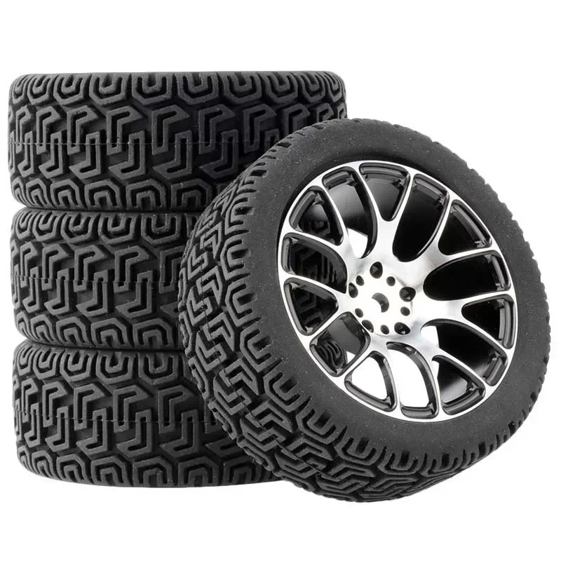 4Pcs Racing Tires Tyre Metal W - Wheel Rim Rc บทวิจารณ์และราคา