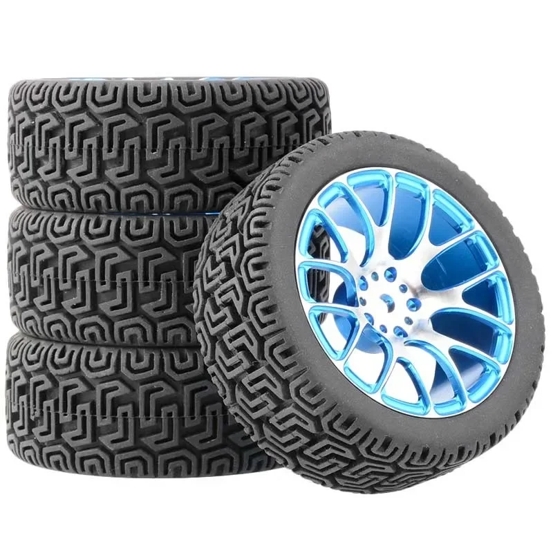 4Pcs Racing Tires Tyre Metal W - Wheel Rim Rc บทวิจารณ์และราคา