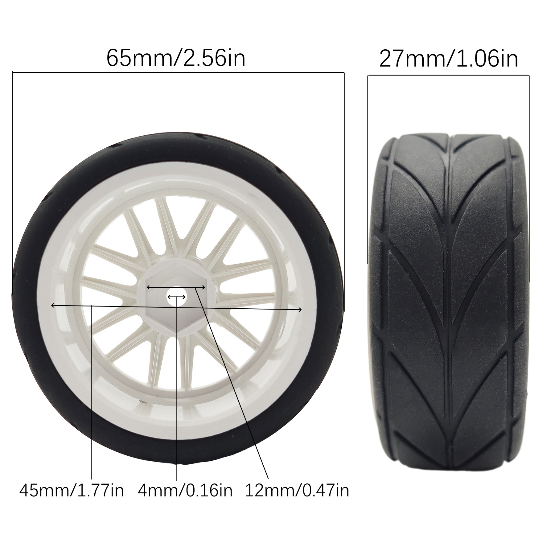 1/10 RC Racing Tires & Wheel R - Wheel Rim Rc บทวิจารณ์และราคา