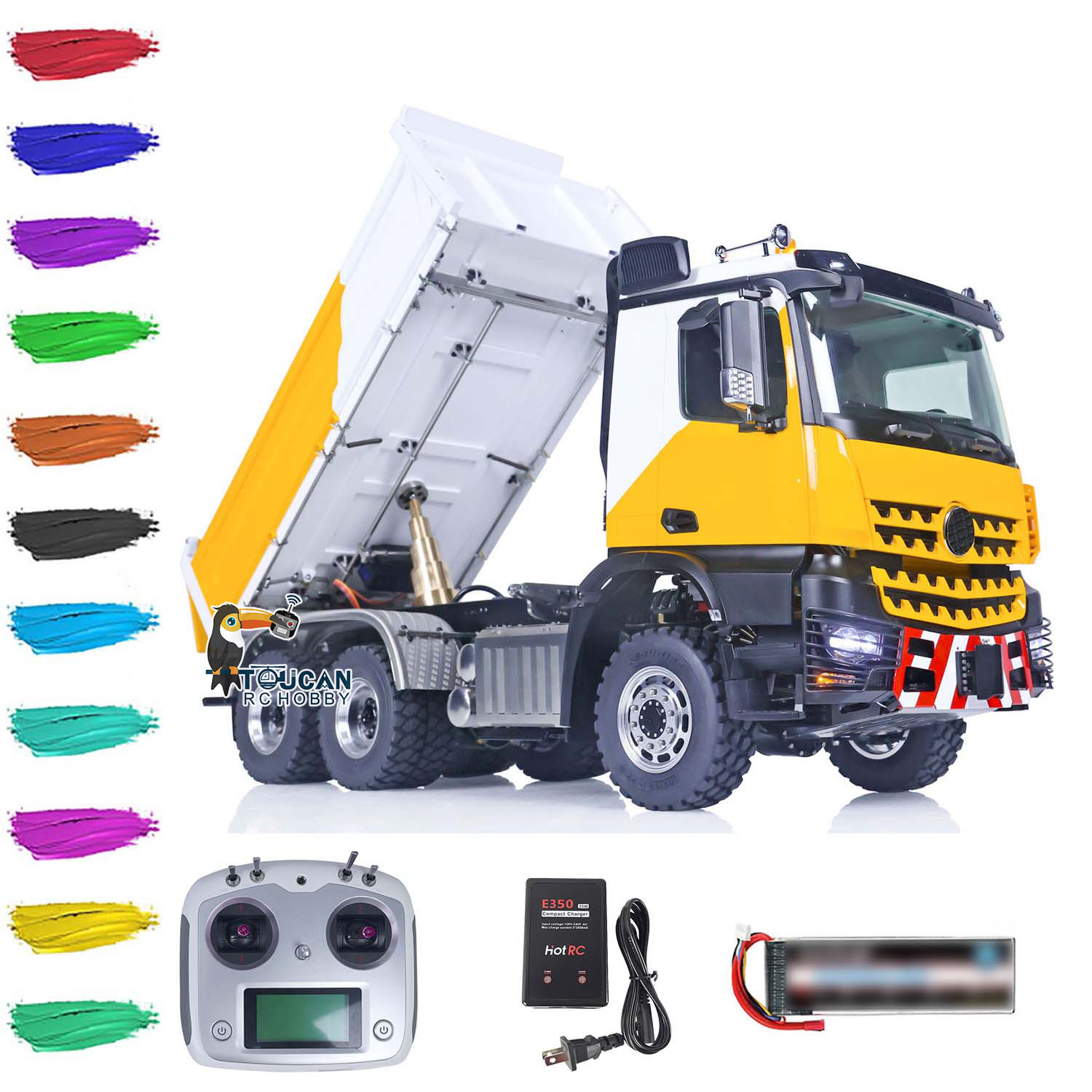 6x6 RTR LESU 1/14 RC Hydraulic - Rc Hobby Dump Truck บทวิจารณ์และราคา
