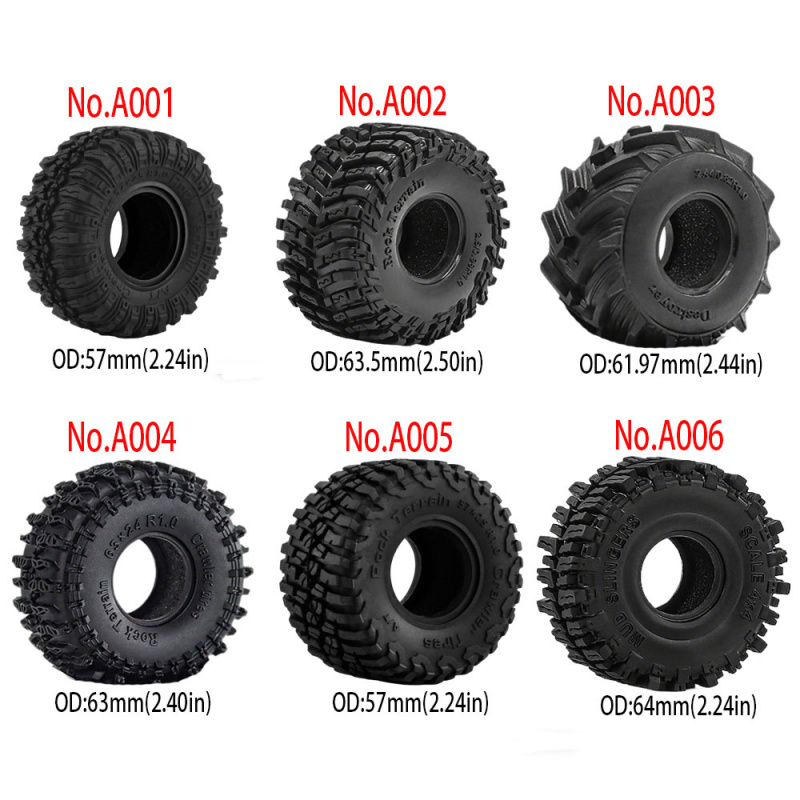 4PCS 1.0inch 57-67mm RC Crawle - Wheel Rim Rc บทวิจารณ์และราคา