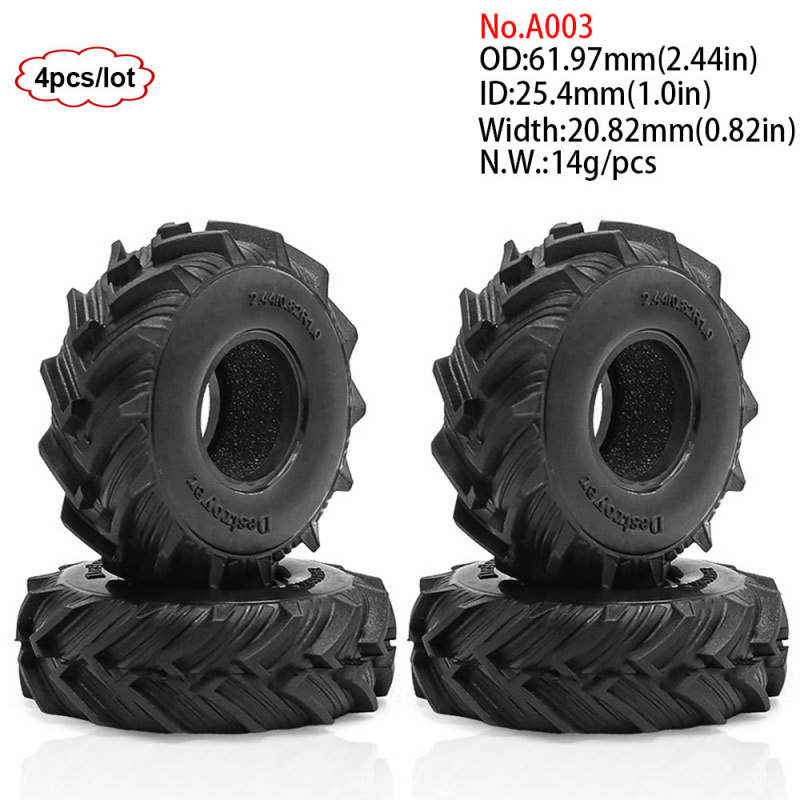 4PCS 1.0inch 57-67mm RC Crawle - Wheel Rim Rc บทวิจารณ์และราคา