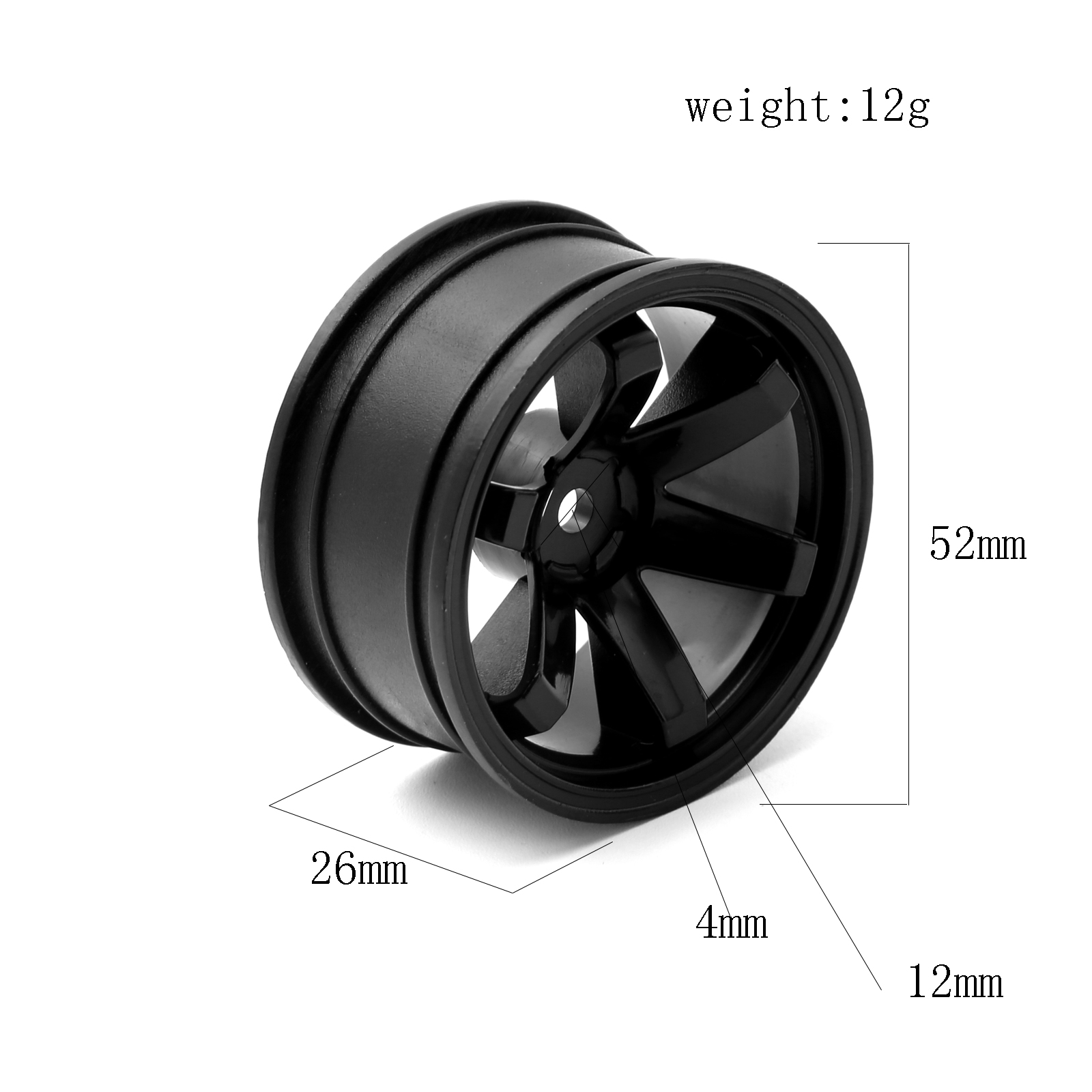 4pcs  Plastic Wheel Hub RC Rac - Wheel Rim Rc บทวิจารณ์และราคา