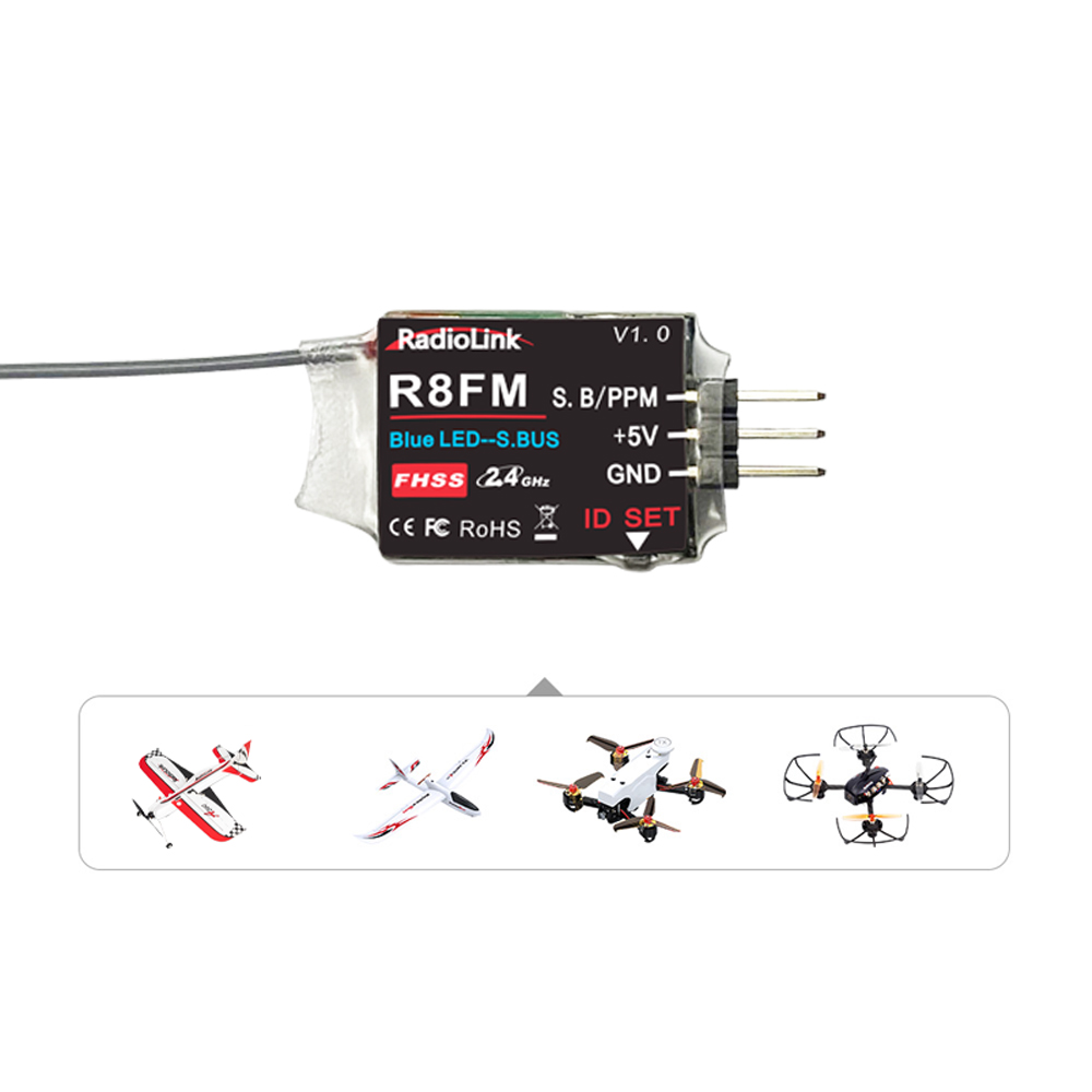 Radiolink 2.4GHz R8FM 8CH RC R - Receiver Sbus 8Ch บทวิจารณ์และราคา
