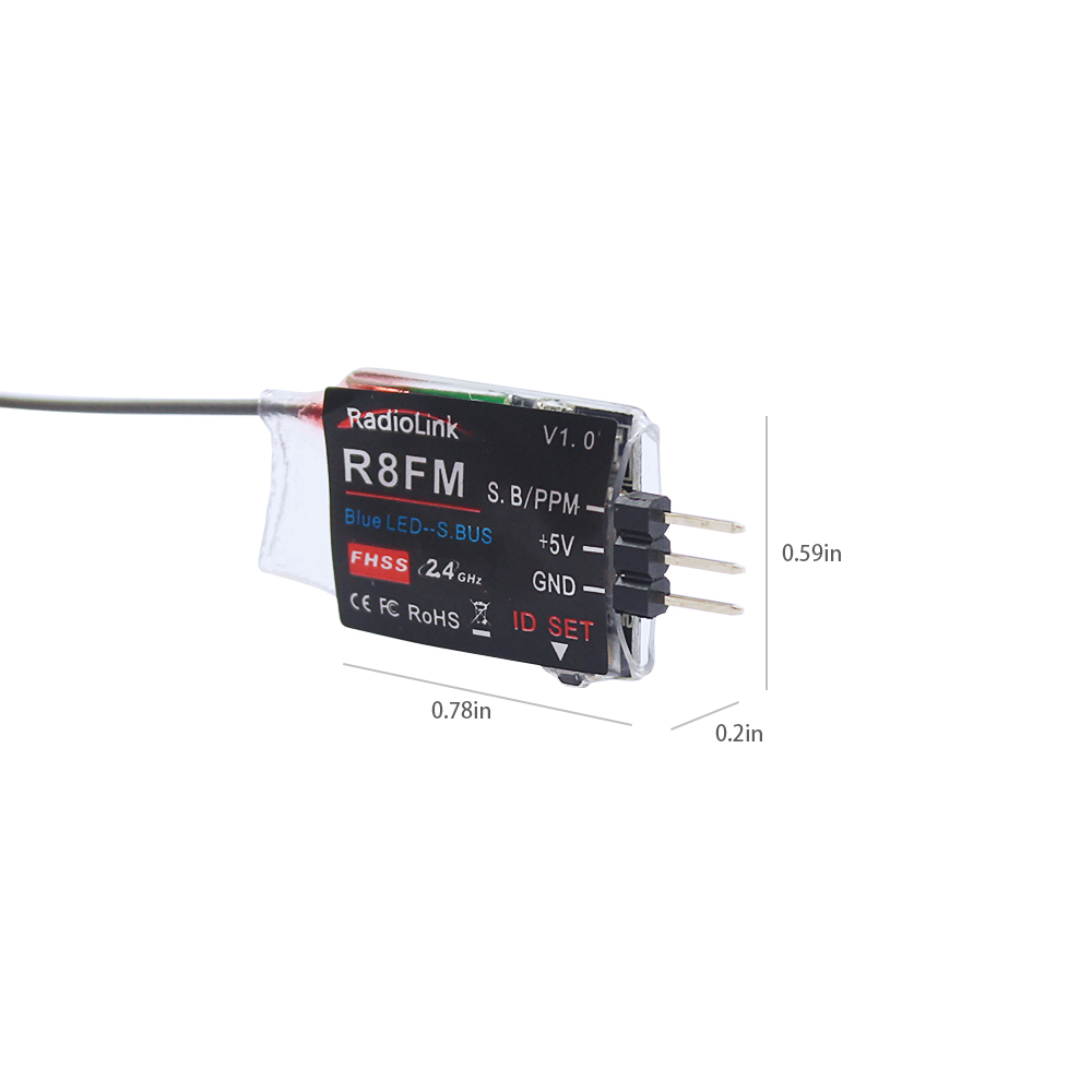 Radiolink 2.4GHz R8FM 8CH RC R - Receiver Sbus 8Ch บทวิจารณ์และราคา