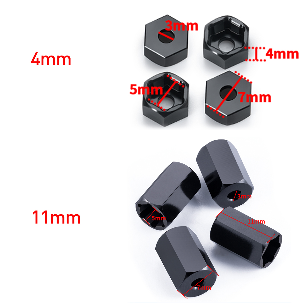 AXSPEED 4Pcs Aluminum 5mm to 7 - Wheel Hex Adapter บทวิจารณ์และราคา