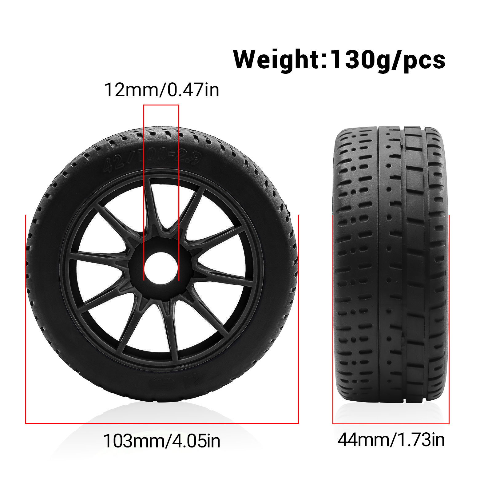 4pcs 100*44mm RC Wheel Rim & T - Wheel Rim Rc บทวิจารณ์และราคา