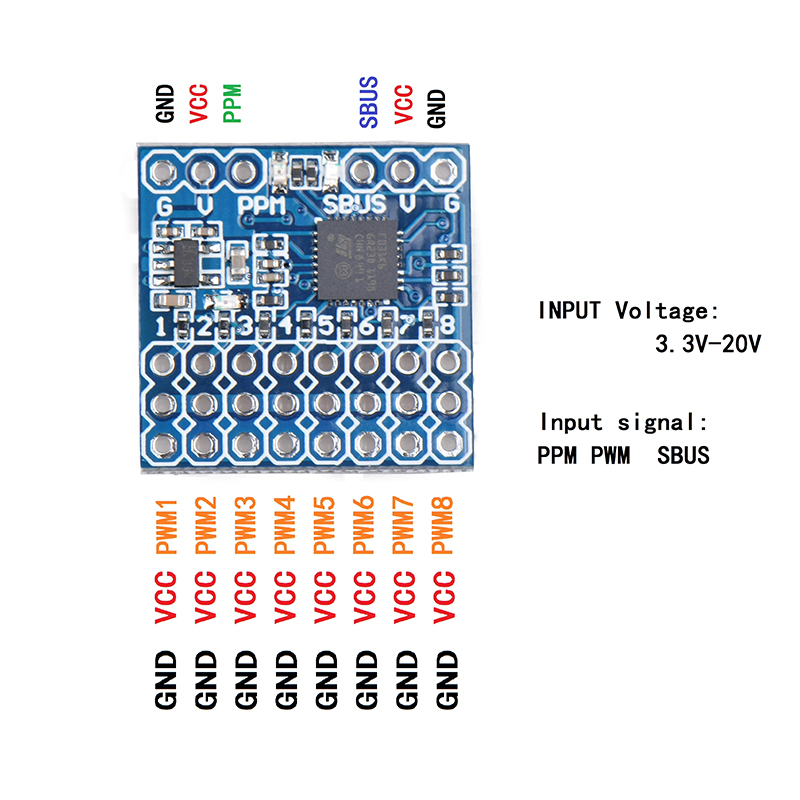 8CH PWM PPM SBUS Signal Conver - Receiver Sbus 8Ch บทวิจารณ์และราคา